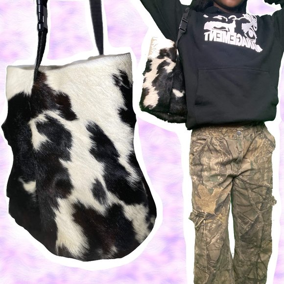 Cow Print Handbag - Picture 3 of 3